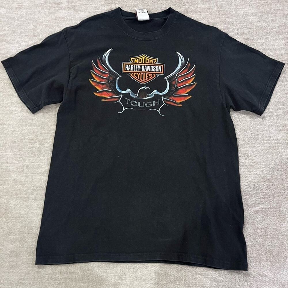 Y2K Harley Davidson Erie Pennsylvania Tee Size L Grunge
